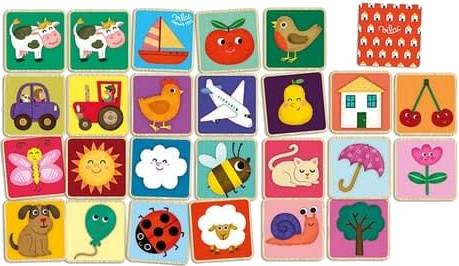 Dřevěné pexeso zvířátka na farmě