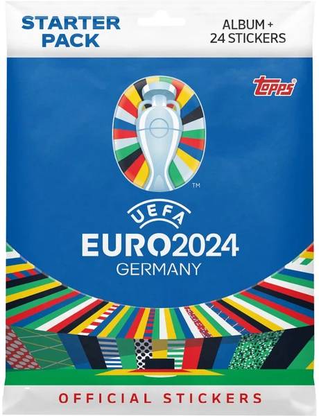Fotbalové samolepky Topps EURO 2024 - Starter Pack