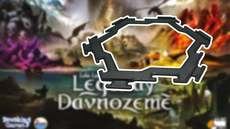 Mřížka pro hexové díly mapy ze hry Ledendy Dávnozemě Barva: Černá, Množství: 1 set