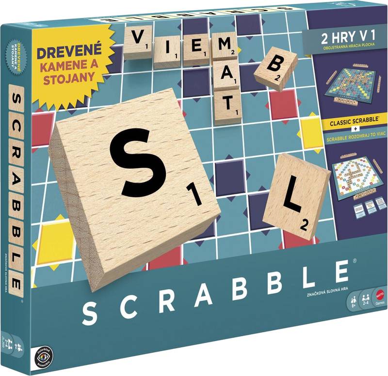 Scrabble dřevěná edice