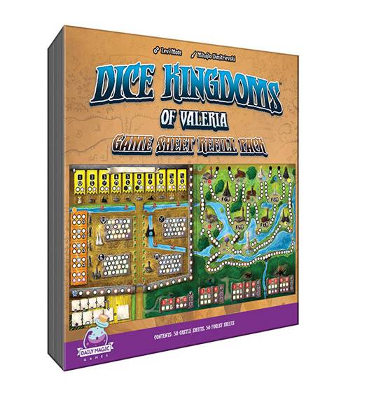 Dice Kingdoms of Valeria: Sheet Refill Pack - náhradní bločky