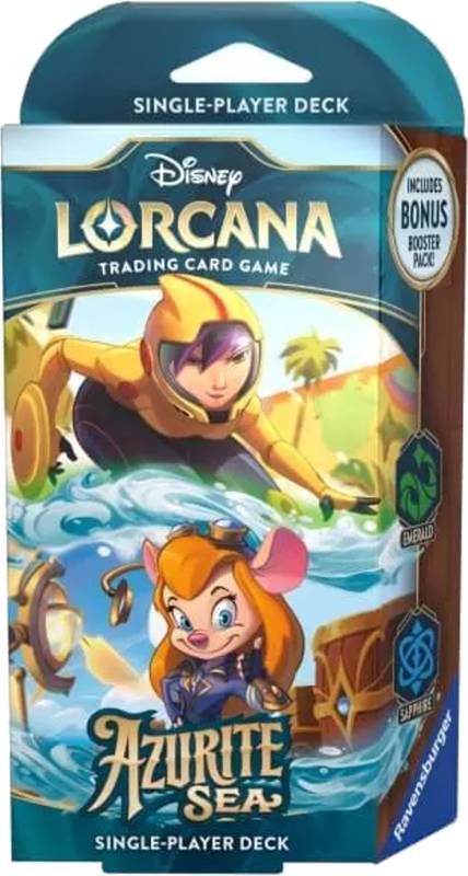 Disney Lorcana TCG: Azurite Sea - Starter Deck - Emerald a Sapphire