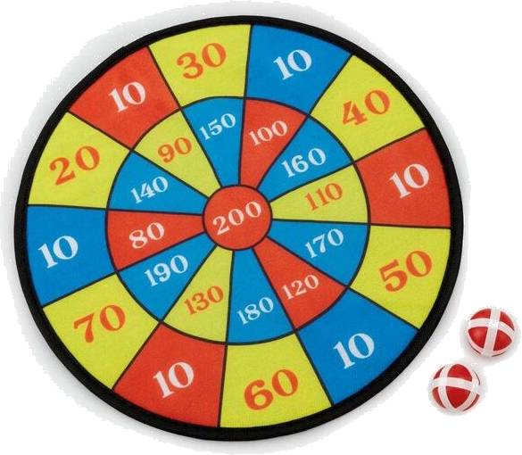 Terč s míčky na suchý zip