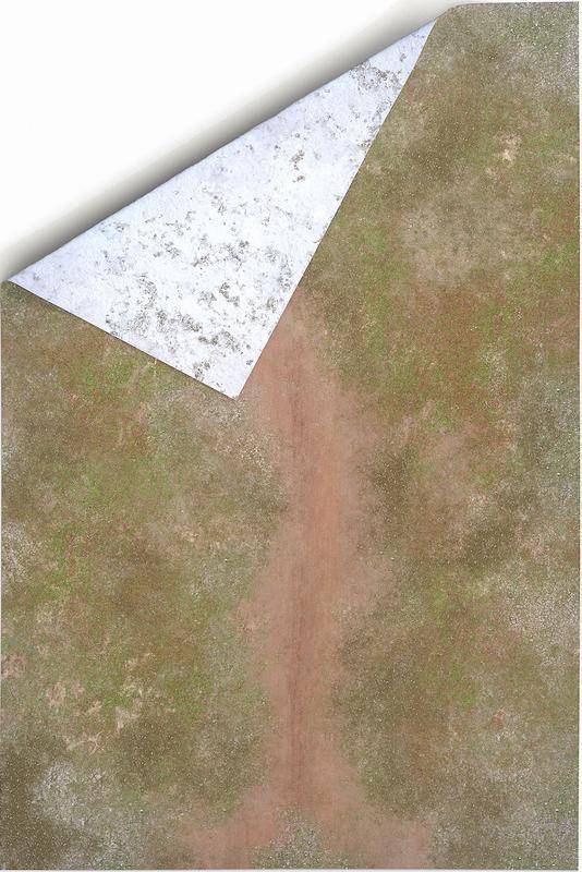 Oboustranná herní podložka 6'x4' (183 x 122cm) - různé motivy Barva: Battleground & Winter Realm (+brašna zdarma)