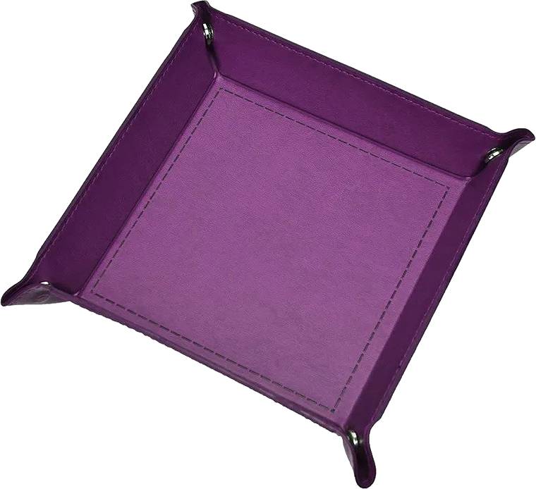 Dice Tray - Tác na kostky, koženka (skládací) Barva: Fialová