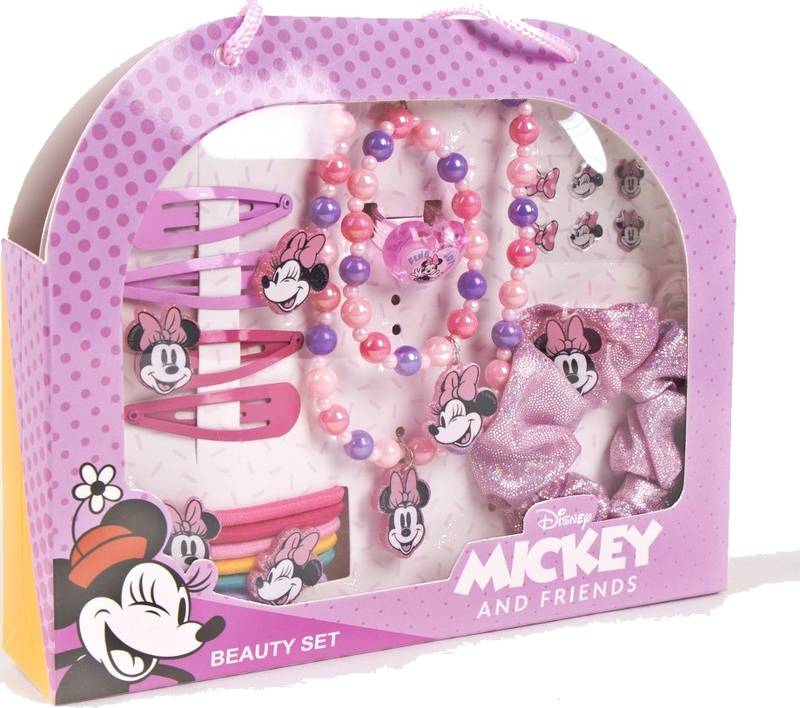 Sada šperků/vlasových doplňků v kabelce Disney Minnie