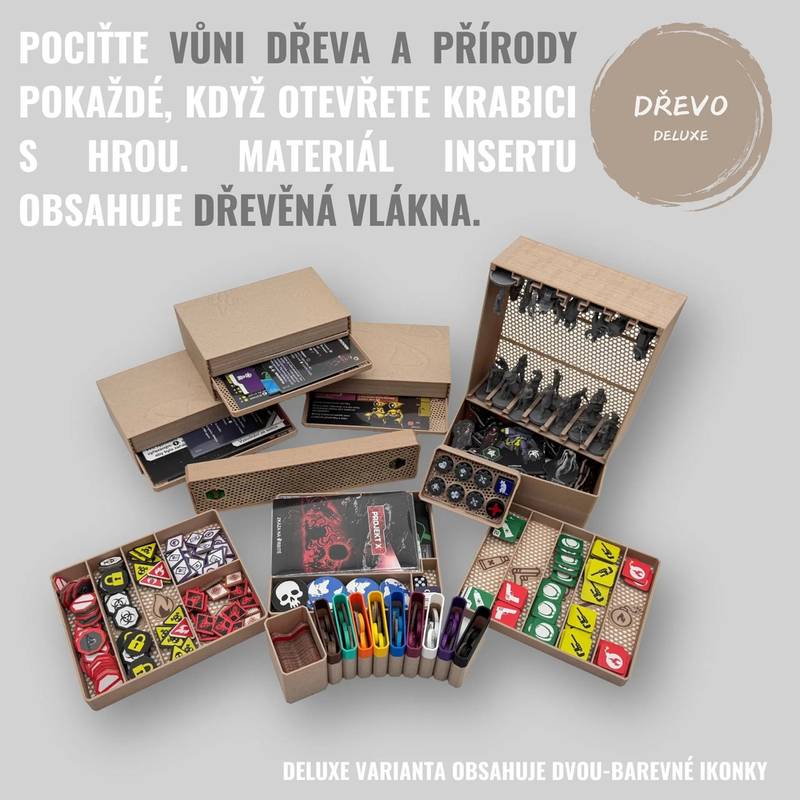 Zkáza na orbitě - varianta s figurkami - INSERT do hry Varianta: Deluxe dřevo