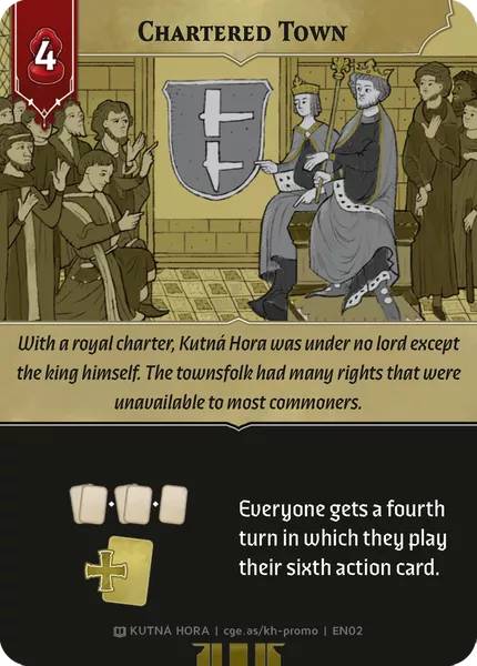 Kutná Hora: Město stříbra – Chartered Town Promo Card