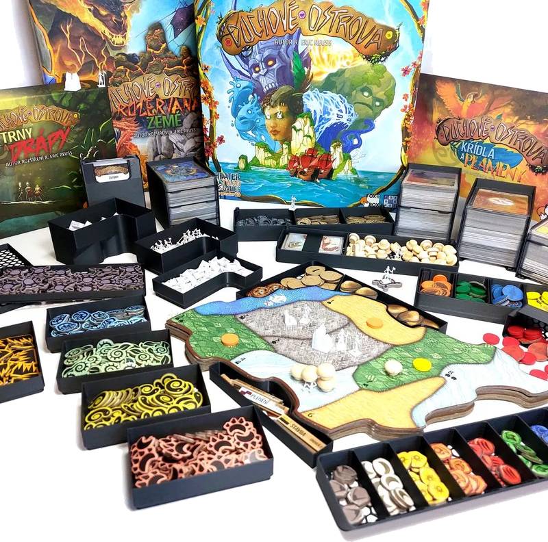 Duchové ostrova + 4 rozšíření (I25V24EX) NENÍ HRA! - Insert: Spirit Island + 4 rozšíření