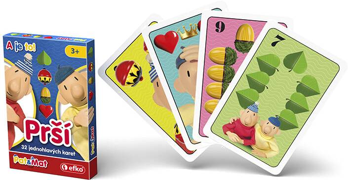 Pat a Mat Prší - dětská karetní hra