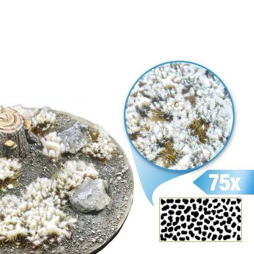 Dekorace Shrubs Tufts - Frosted snow, samolepící