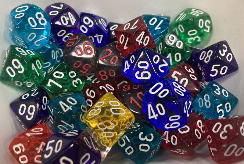 Kostka průhledná D10 procentuální - 29611