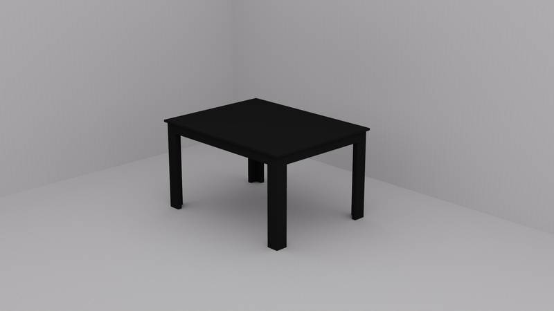 Deskoherní stůl 120x90 cm Barva: Černá/antracit