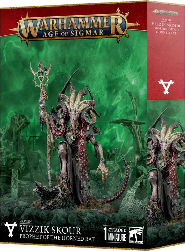 Warhammer Age of Sigmar - Skaven - Vizzik Skour, prophet of the Horned Rat