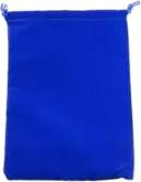 Large Suedecloth Dice Bags Royal Blue