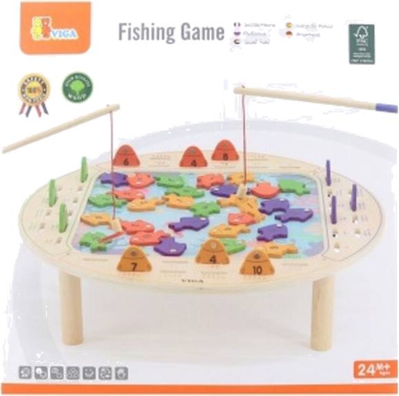 Dřevěná hra rybaření