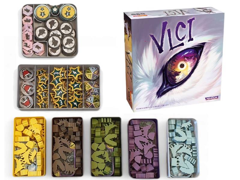 Vlci - insert pro hru Barva: Barevná, Doplněk navíc: Konstrukce pro vertikální skladování