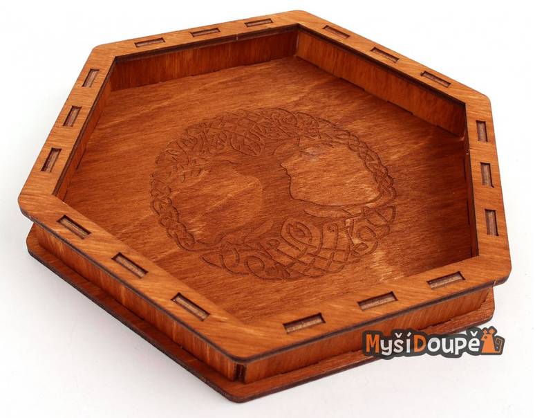 Dice Tray - Dřevěný mořený - Strom