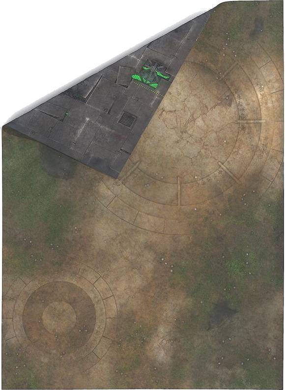 Oboustranná herní podložka 6'x4' (183 x 122cm) - různé motivy Varianta: Chem Zone and Lost World (+brašna zdarma)