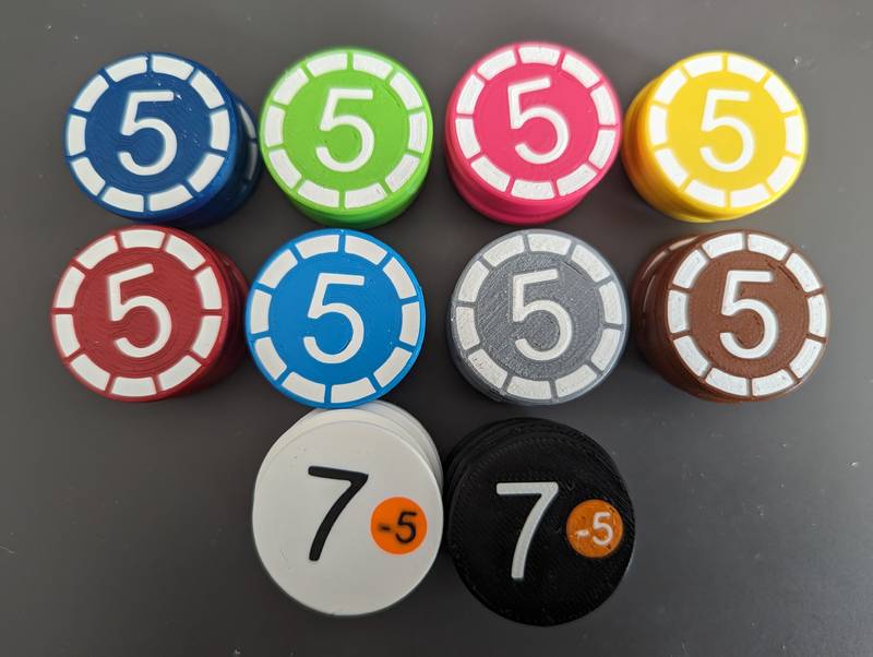 Sázky, prosím! - 3D žetony s kovovým jádrem