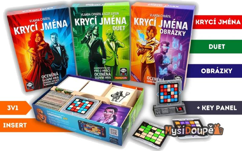 Krycí jména 3v1 - Insert