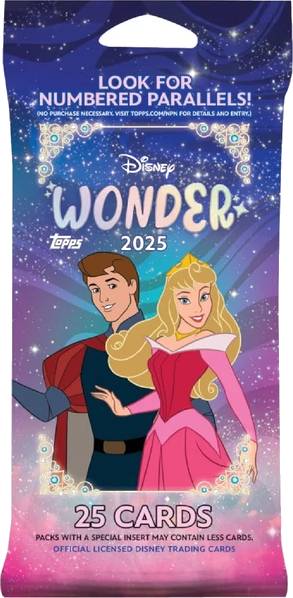 Sběratelské karty Topps 2025 Disney Wonder - Fat Pack