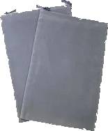 Large Suedecloth Dice Bags Grey