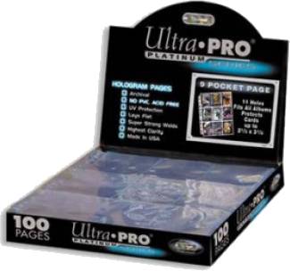 Stránkové obaly na 9 karet - Ultra Pro Platinum (100ks)