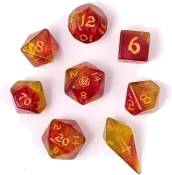 RPG Dice Set Phoenix Feather (8)