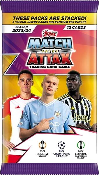 Fotbalové karty Topps UEFA UCL MATCH ATTAX 23/24 - Packet