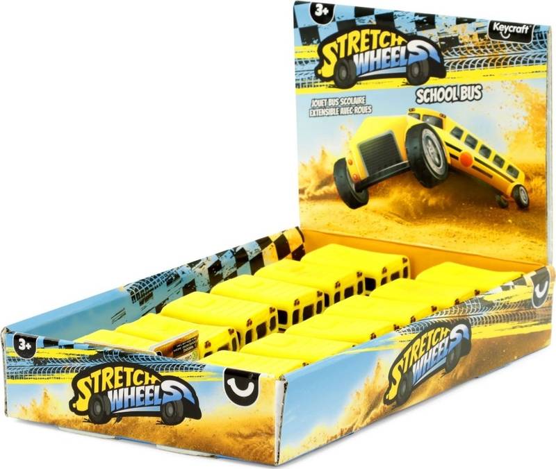 Strečový natahovací školní autobus