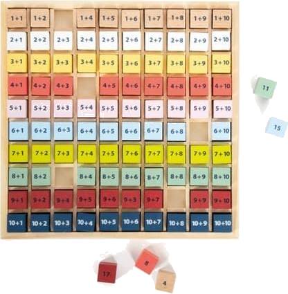 small foot Dřevěná vzdělávací tabulka sčítání
