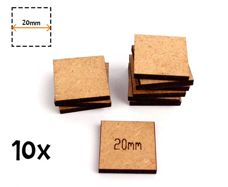 Podstavce čtvercové - 20mm Podstavce / Base