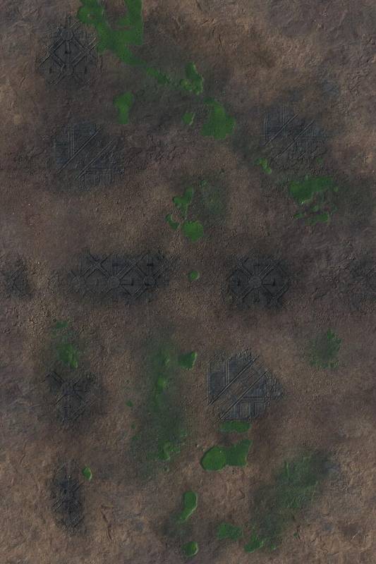 Herní podložka 6'x4' (183x122 cm) - různé motivy Barva: Toxic Badlands