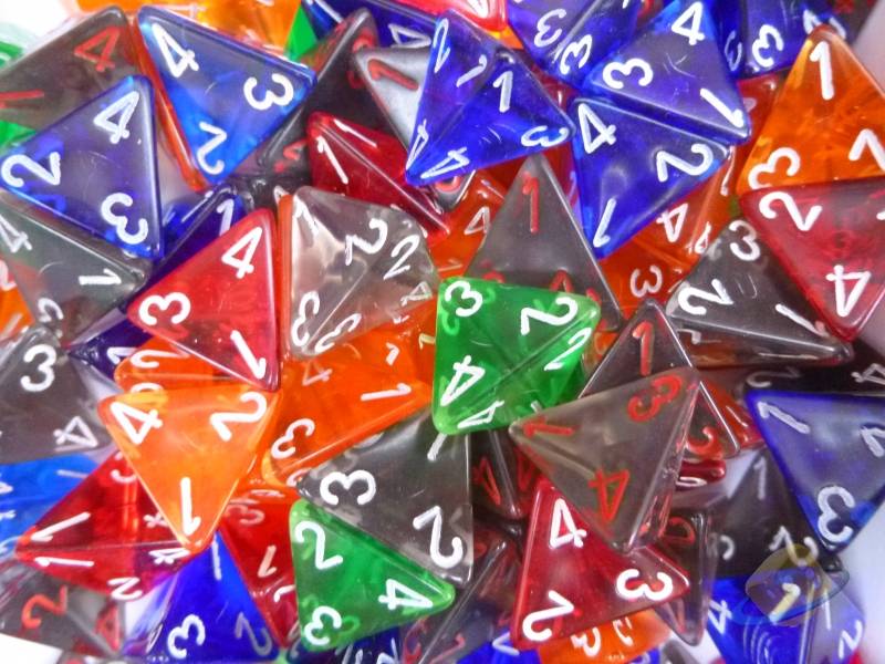 Kostka průhledná D4