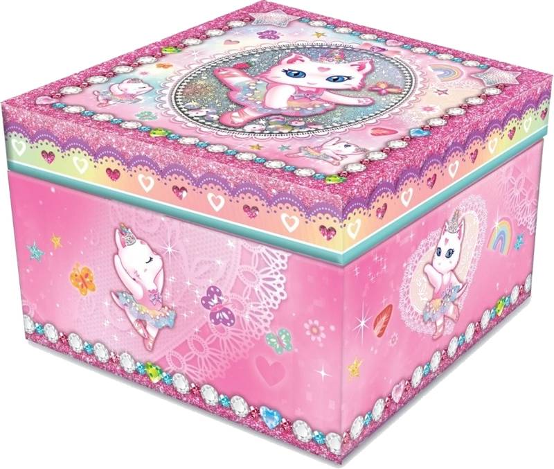 Hudební šperkovnice - kočičí baletka