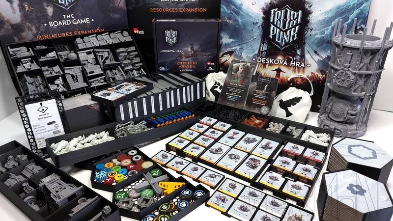 Frostpunk + Miniatures exp. NENÍ HRA! Insert: Frostpunk + Miniatures exp.