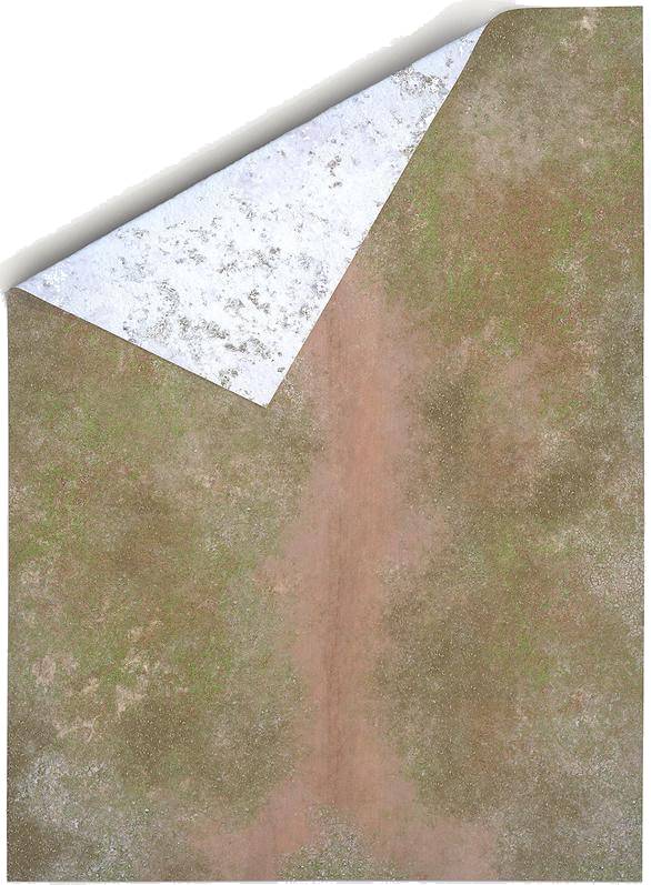 Oboustranná herní podložka 44"x60" (112x154 cm) - různé motivy Barva: Battleground & Winter Realm