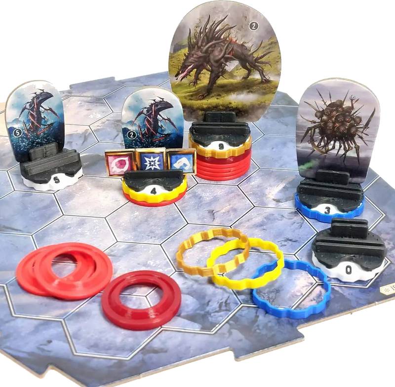 Custom 3D doplněk Frosthaven – Podstavce