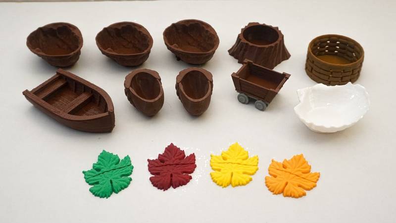 Stylové misky na zdroje pro Everdell The Complete Collection (Divukraj). Barva: Vícebarevná