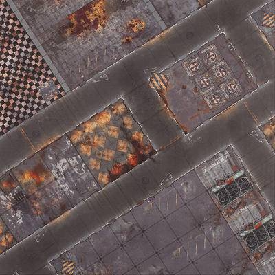 Herní podložka 4'x4' (122 x 122 cm) - různé motivy Barva: Quarantine Zone