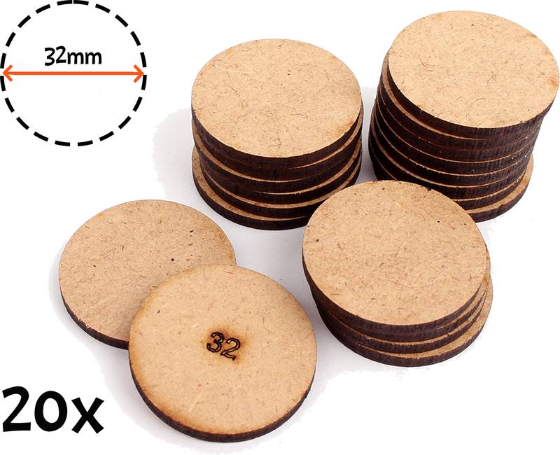 Podstavce kulaté - 32mm Podstavce / Base