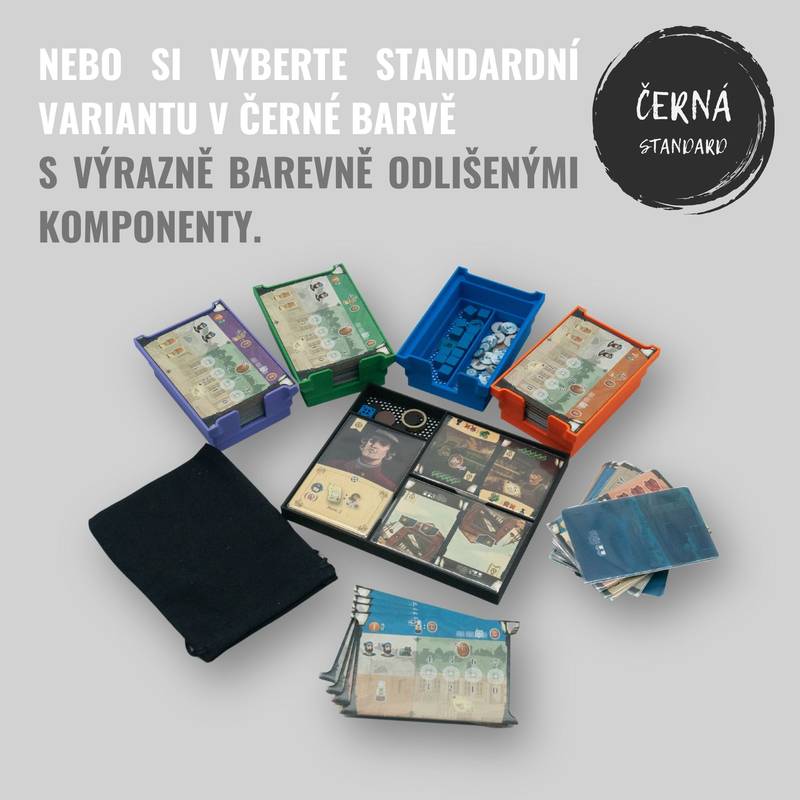 Arkwright: Karetní hra - INSERT do hry (79295) Barva: Černá NENÍ HRA! Insert: Arkwright: The Card Game