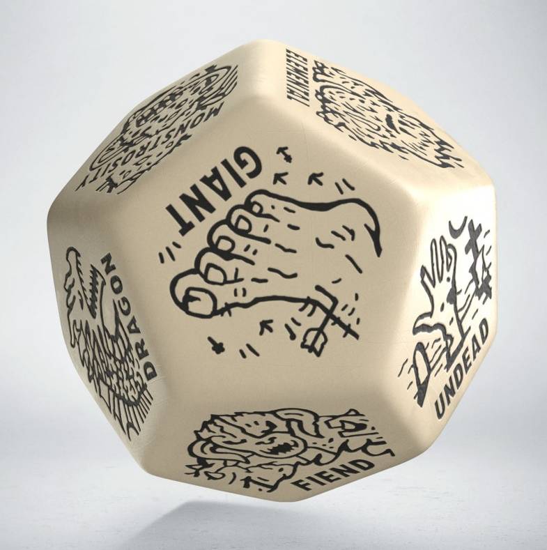 Monster Generator Die: Beige&Black