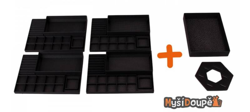 Karak 2 - sada 4 pořadačů hráče a stojan na temného generála