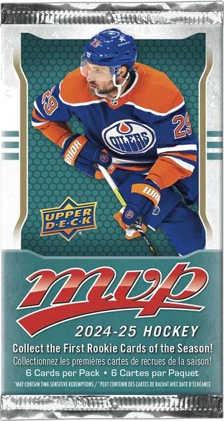 Hokejové karty 2024-25 Upper Deck MVP Hockey Retail balíček