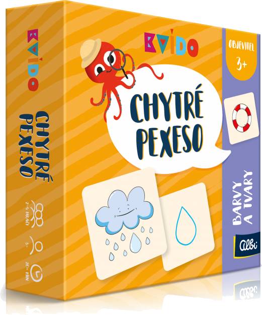 Kvído - Chytré pexeso - Barvy a tvary