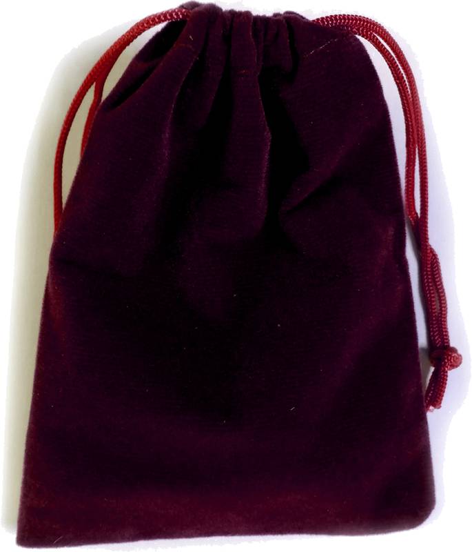 Semišový pytlík 9 x 12 cm (13 barev) Barva: Bordó