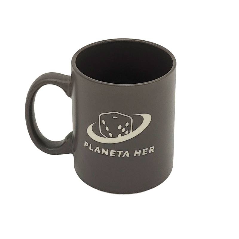 Hrnek Planeta her - šedý