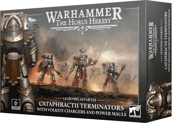 Horus Heresy: Cataphractii Terminators with Volkite Chargers and Power Mauls